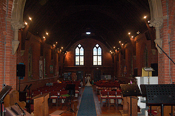 The interior looking west September 2012